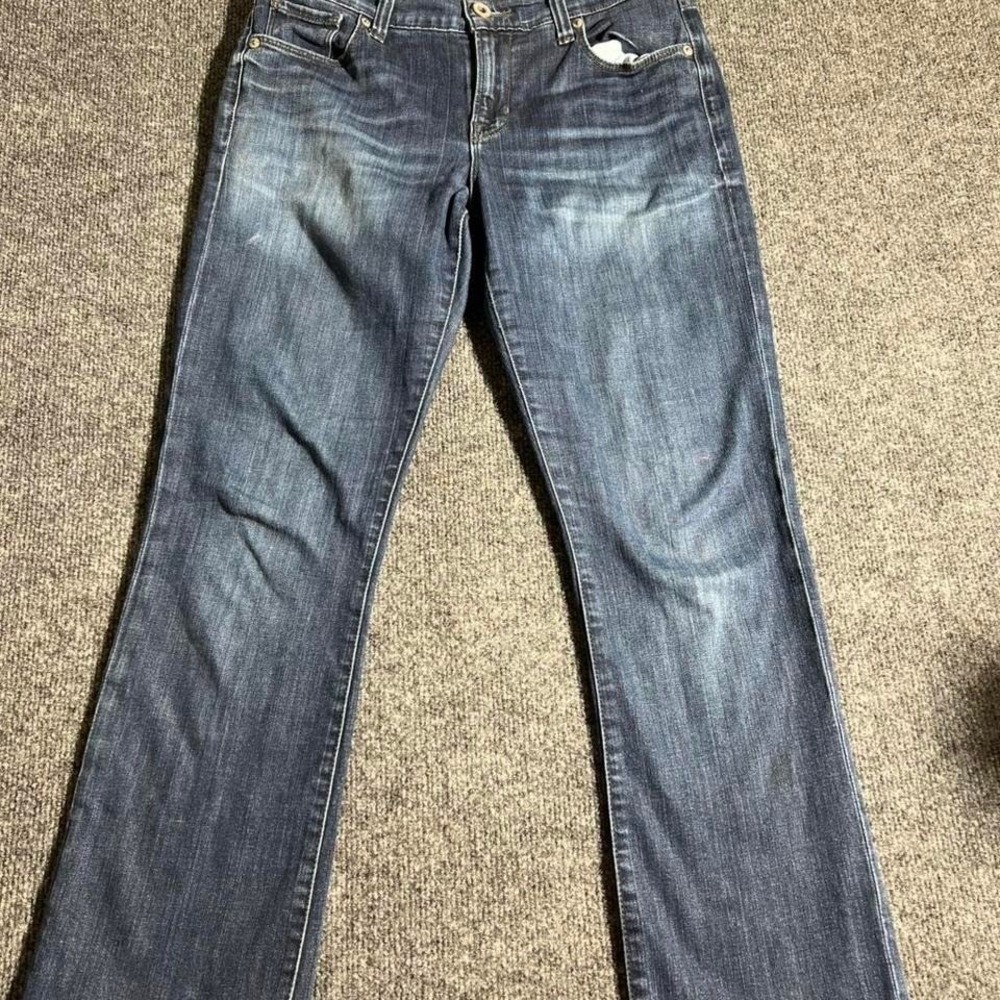Lucky Brand Brooke Boot Blue Denim Jeans Womens Size 4/27 Dark Wash Bootcut